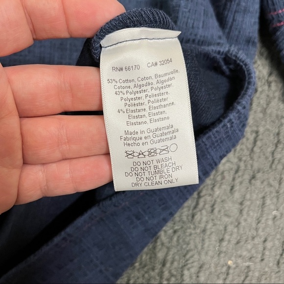 Anthropologie Current Air blue textured blouse - Picture 6 of 9